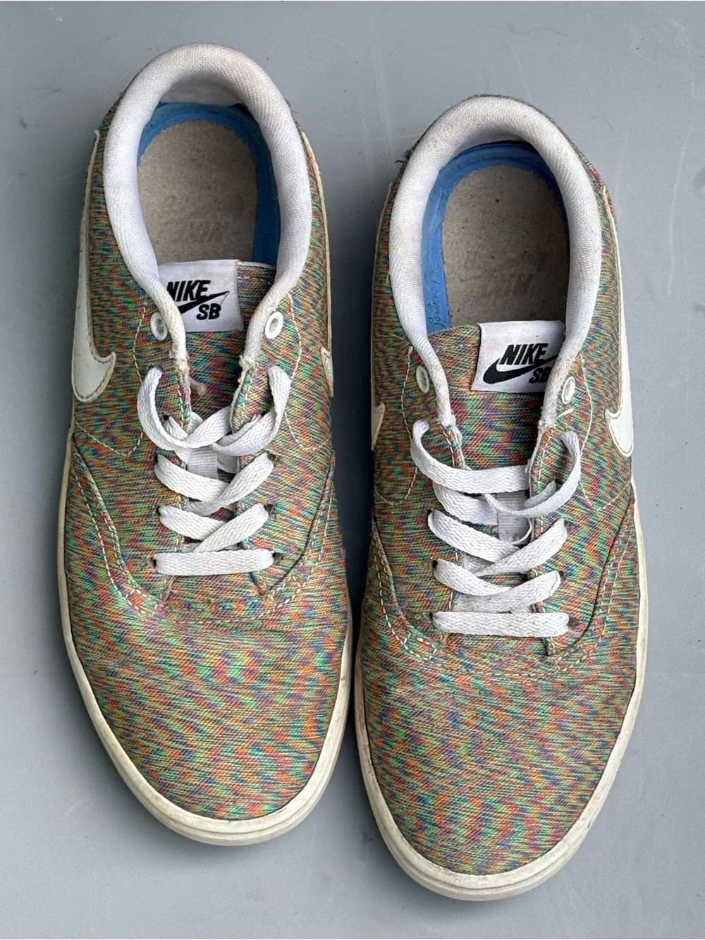 Nike SB Check Solar Canvas Premium Multi-Color Rainbow Static size 6.5
